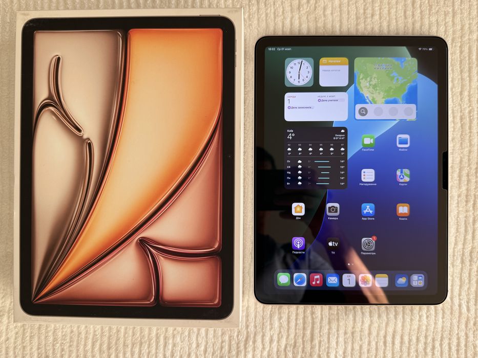 iPad Air 11 дюймів екран, M2 процесор, 512Gb, Wi-Fi+ 4G LTE, Starlight