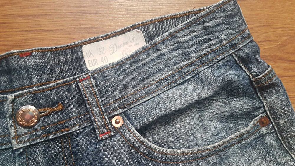 Męskie Spodenki Jeans Denim Co 32mm Pas 86cm Idealne