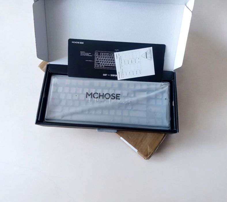 Бездротова RGB механічна клавіатура Mchose G87 10000mAh, 87%+роллер