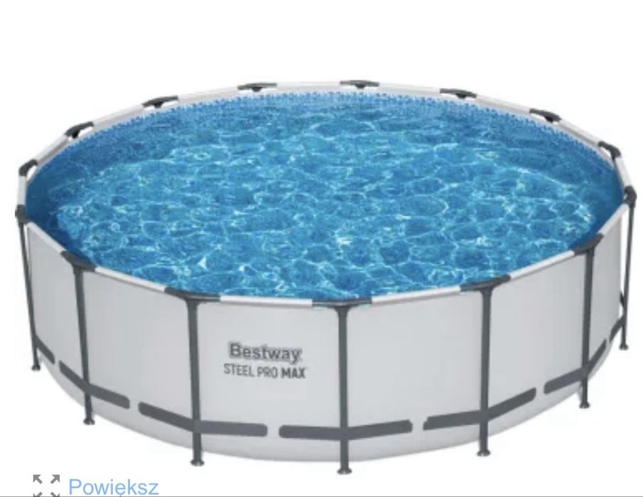 Basen 10m 3 ze stelazem w kolorze szarym