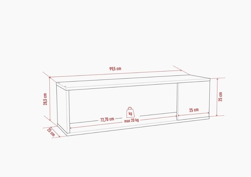 Półka wisząca Vox Concept