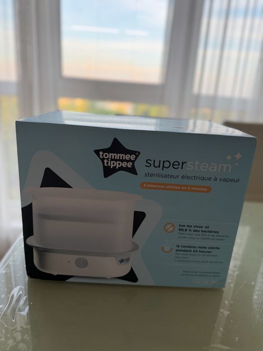 Электрический паровой стерилизатор для бутылочек сосок молокоотсоса Tommee Tippee Supersteam