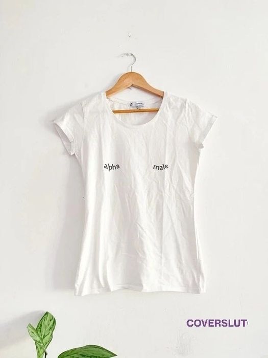 T-shirt Branca Coverslut Algodão S