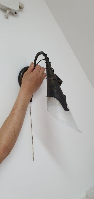 Żyrandol 5 ramienny + kinkiet ścienny