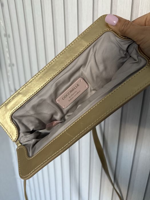 сумки coccinelle  шопер шоппер золото золота сумка шкіра кожа