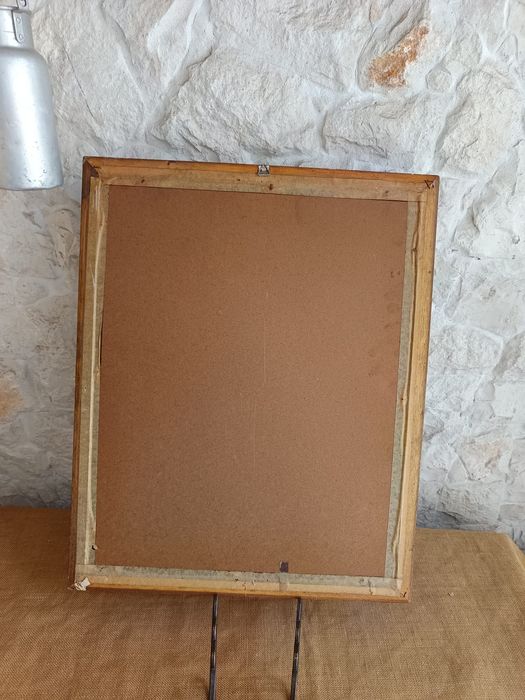 Quadro  antigo c/ Impressão "Vicent Roso