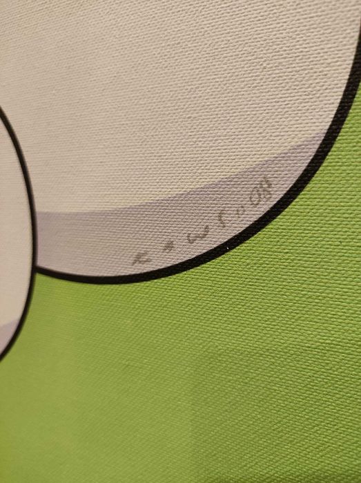 KURF (HOT DOG) 2008 do artista KAWS  1m x 1m.