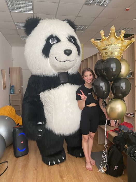 Панда вітання поздравление заказ  большая ЗП Запорожье