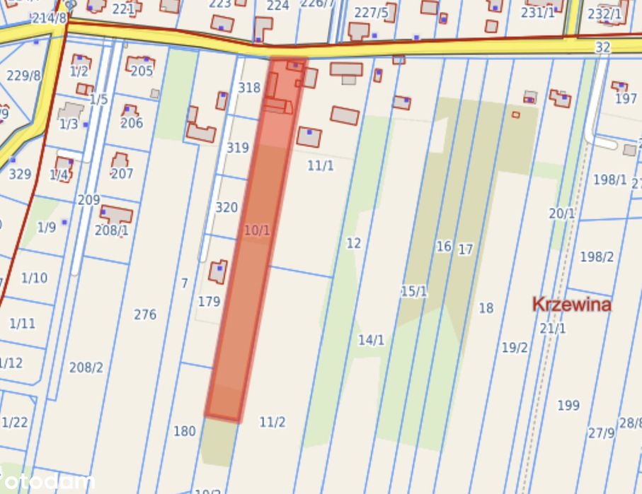 Działka budowlana MNU z zabudową + teren rolny | 5 160 m² | Krzewina