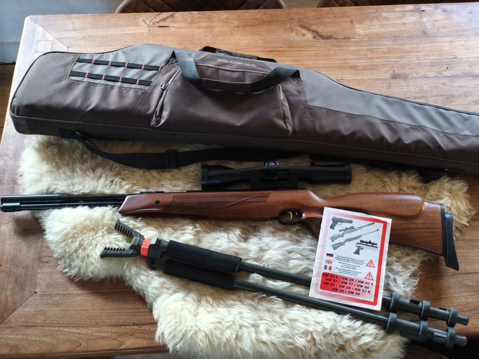 Carabina Weihrauch HW97KT (5.5mm) + Mira Hawke Frontier FFP + Extras