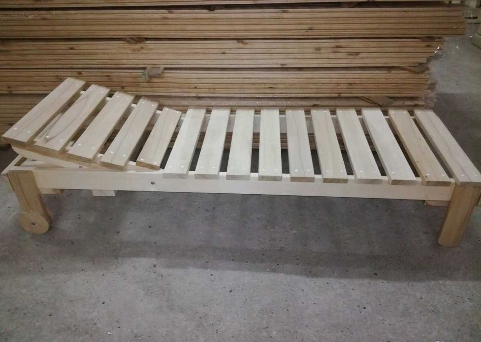 Лежак для бани, мебель в парную баню сауну