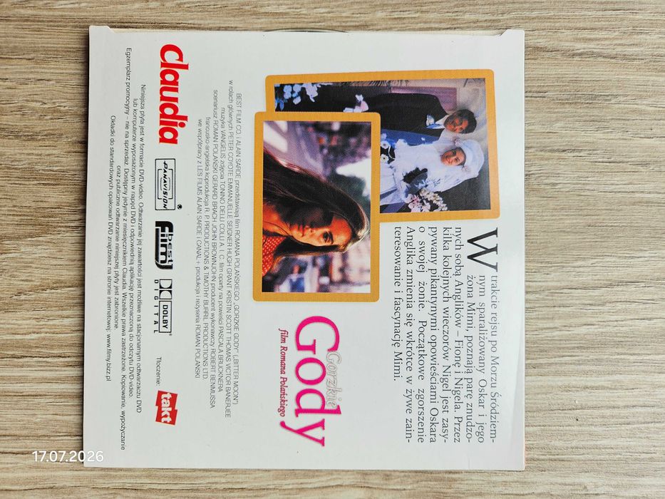 Filmy DVD Roman Polański "Gorzkie Gody"