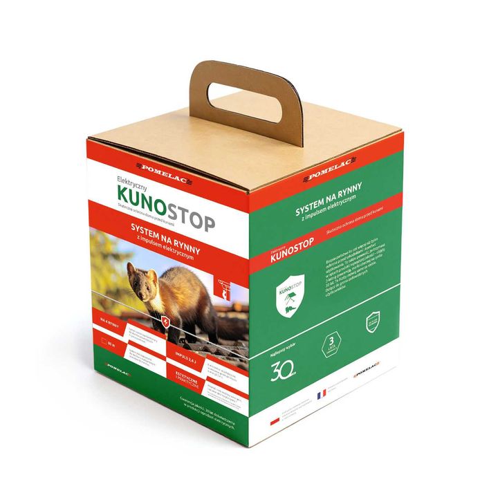 Pastuch elektryczny na kuny Kunostop – system rynnowy z impulsem +