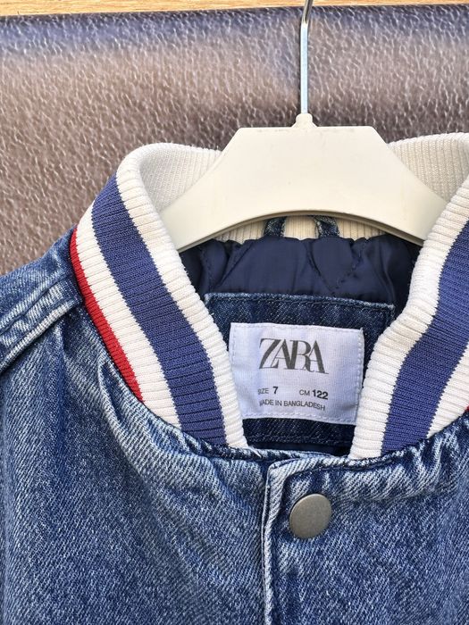 Куртка бомбер джинсовий зара zara 7/122