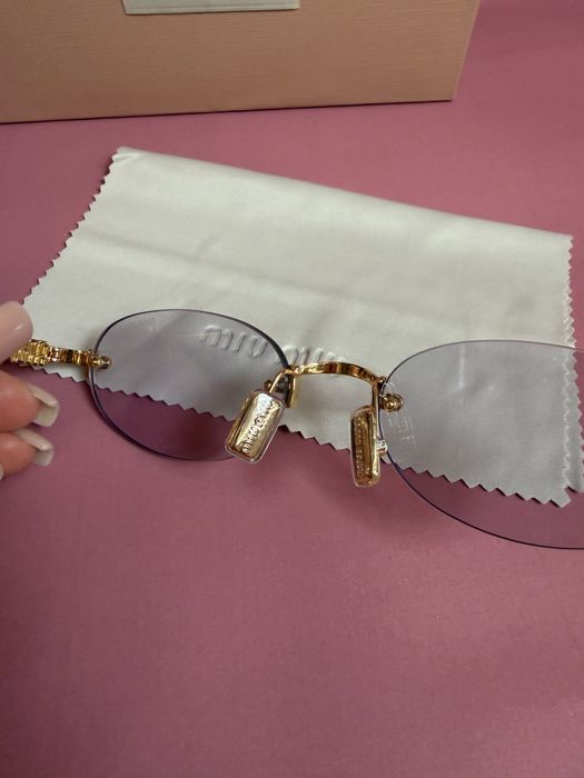 Окуляри miu miu лінза сіро-голубий градієнт