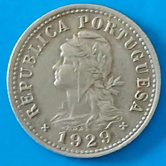 10 Centavos, 1929, Portuguese Republic, São Tomé and Príncipe