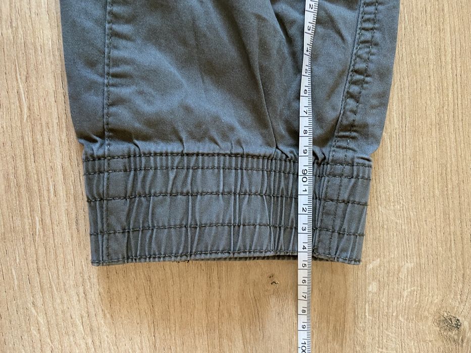 H&M S męskie spodnie khaki joggers cargo brązowe jeansy pas guma