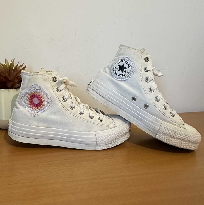 Ténis Sapatilhas Converse All Star Chuck Lift Plataforma