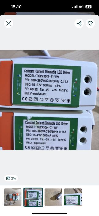 3 x Led Driver Constant Current Dimmable TG2730 - Novo