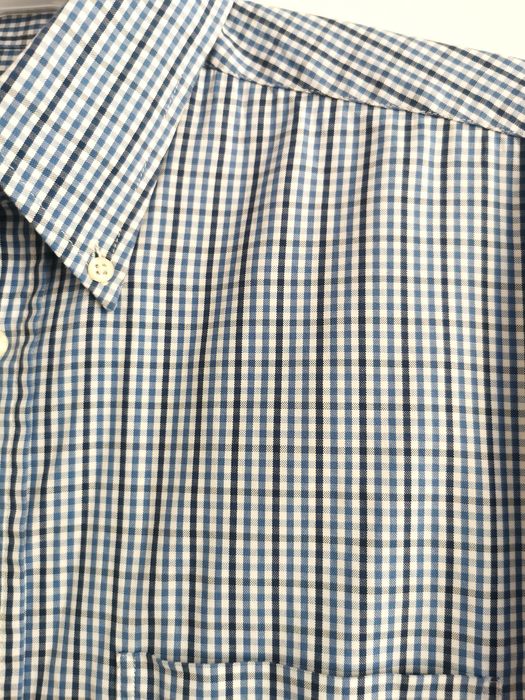 Gant koszula w kratkę męska logowana bawełniana L/XL