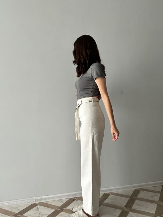 Штани Zara жіночі прямі літні кюлоти джинси