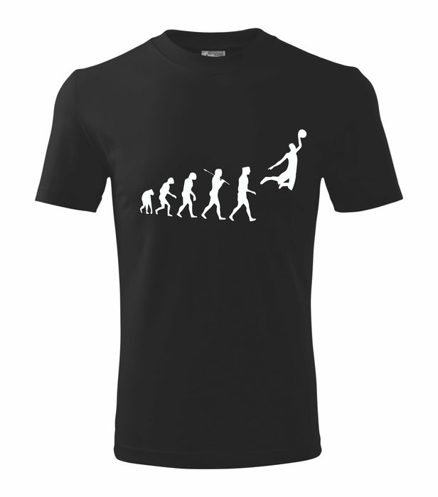 Koszulka z nadrukiem ewolucja koszykówka