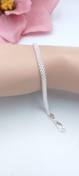 Srebrna bransoleta pr 925 z regulacją nowe