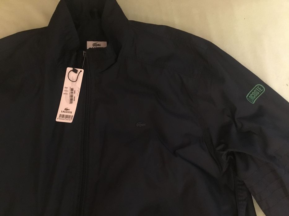 Lacoste……..Kurtka męska lekka wiosenna  głęboki granat 3Xl nowa z metkami