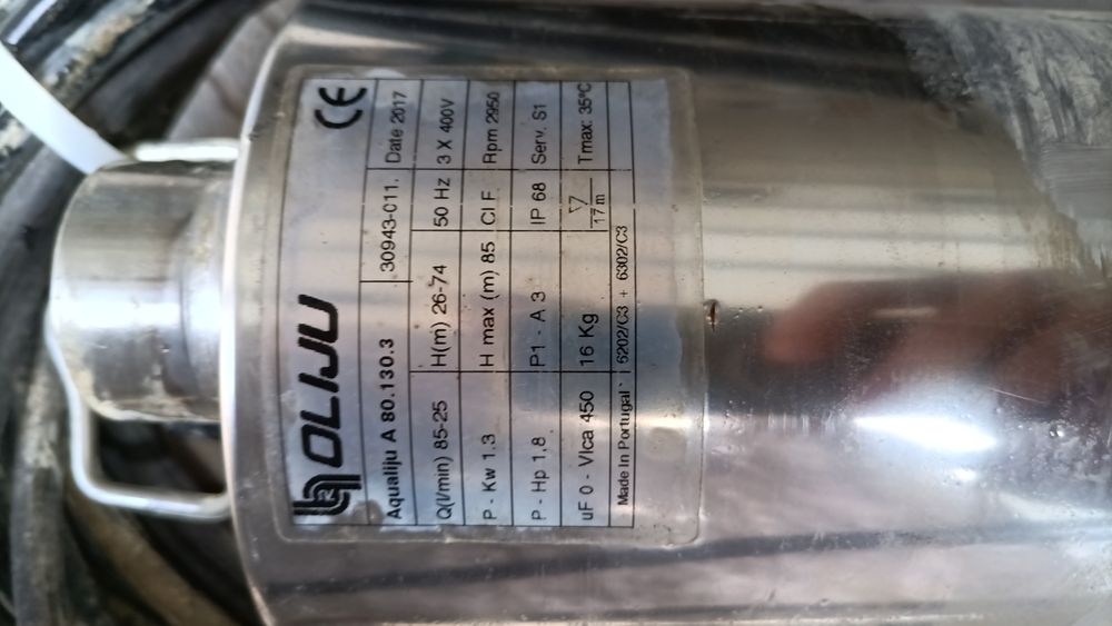 Bomba Submersível Trifásica Poço Oliju