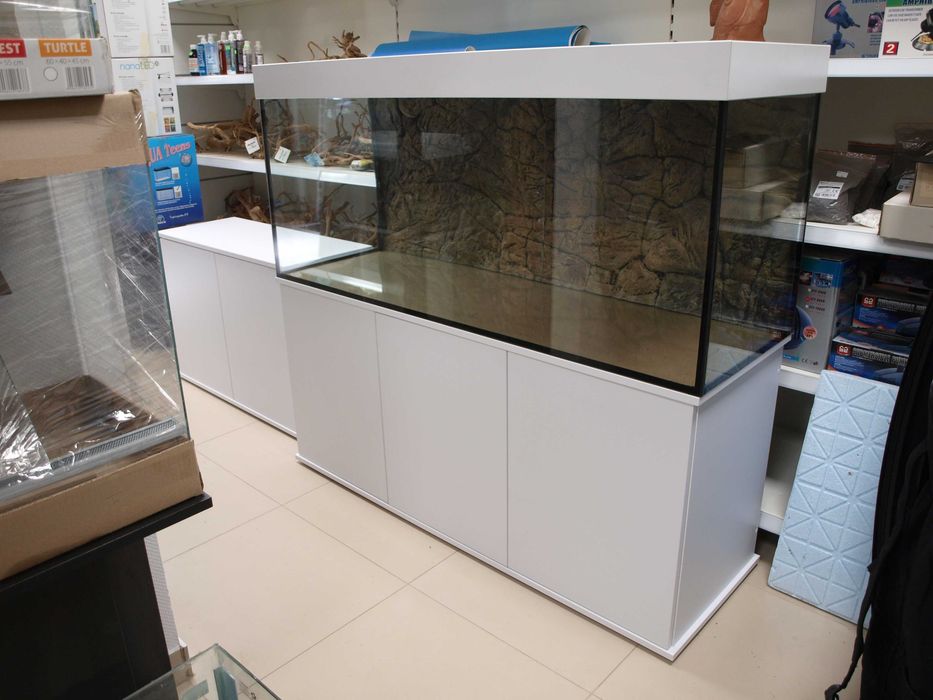Szafka pod akwarium 150x50x70 prosta , biała