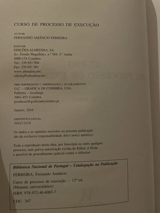 Curso de Processo de Execução 12a Edição