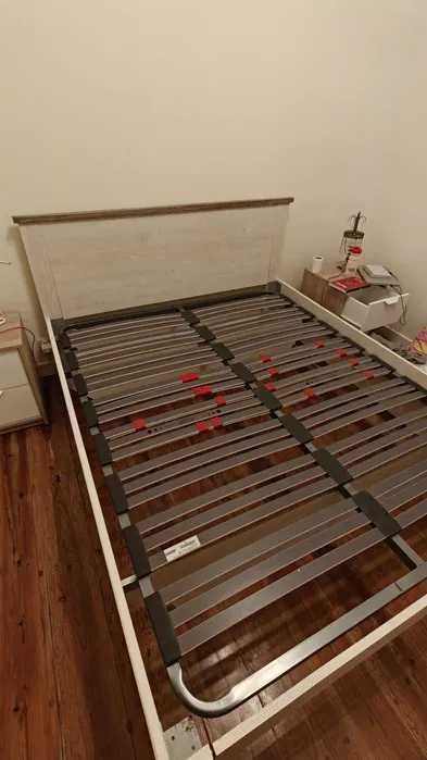 Estrado de Cama de Casal 150x190 com Reguladores Lombares (Estado Impecável)