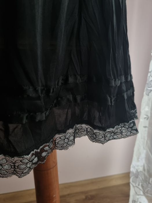Czarna halka ,koszula nocna XL/ XXL