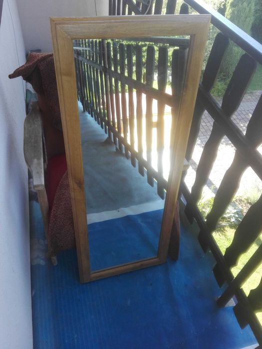 Lustro  z ramą dębowa