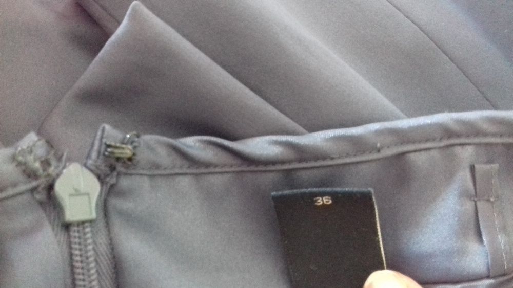 Vestido e casaco Veromoda cinza 36