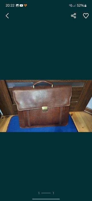 Torba skórzana aktówka