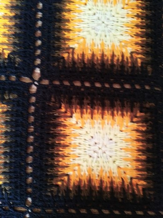 Colcha de lã por do sol