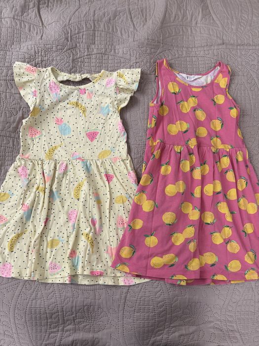 Paka ubranek dla dziewczynki 110/116 h&m, Zara - sukienki i inne