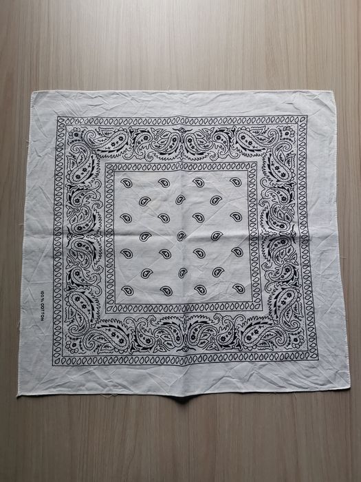 Biała bandamka chustka bandama alternative opium SWAG y2k punk