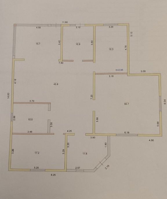 Продам дом новострой 150м.кв. без внутринних робот Яковлевка