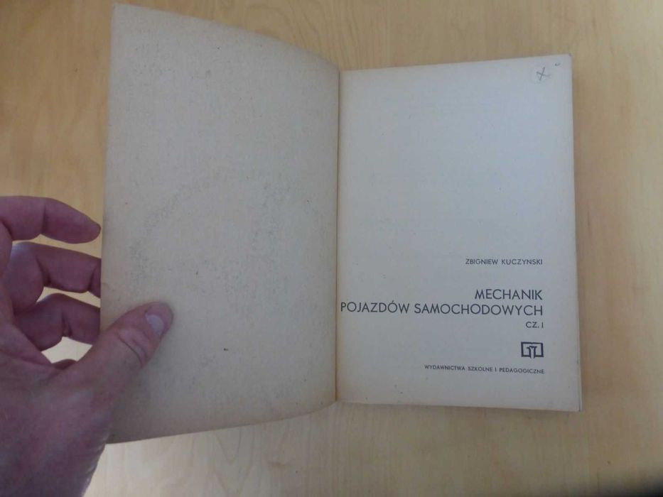 Mechanik pojazdów samochodowych cz. 1. Zbigniew Kuczyński 1974 rok PRL