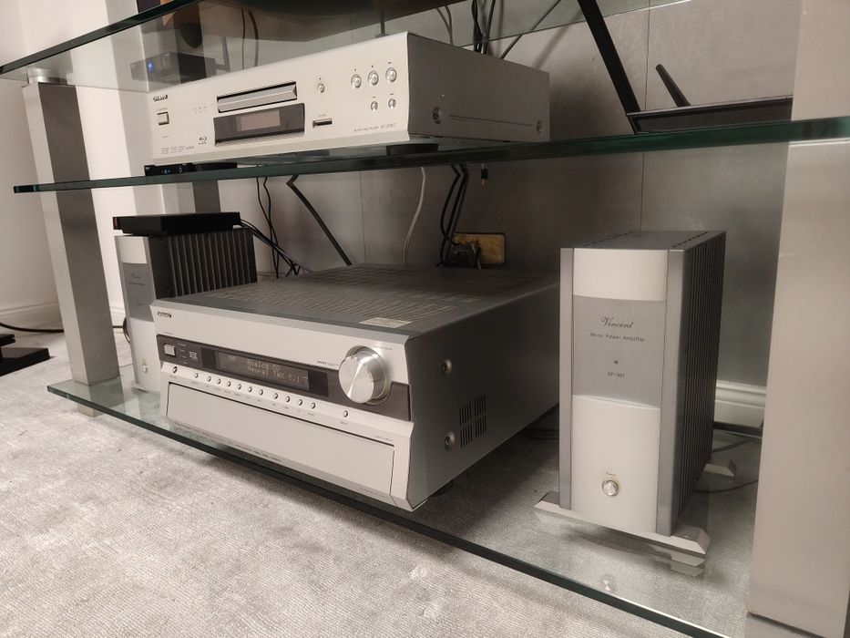 Vincent SP-997 Srebrny dwie Końcówki Mocy Monoblok jak nowe