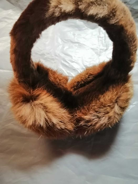 Наушники из меха кролика, меховые наушники, навушники з хутра