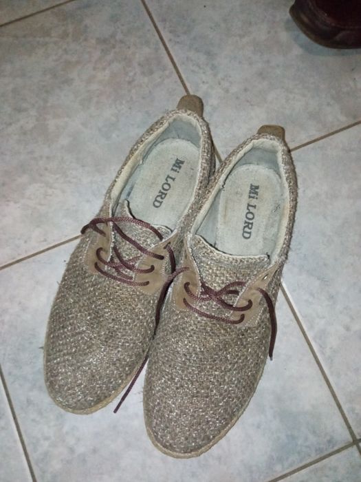 Туфлі з конопляної тканини