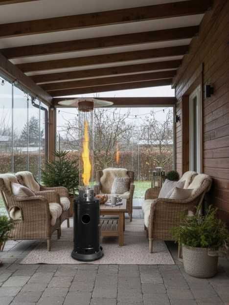 Обігрівач газовий вуличний Колба Обогреватель уличный газовый G-12