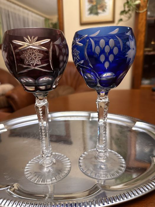 Kryształowy, kieliszek do wina, remer, Bohemia Cristal, wys 21 cm