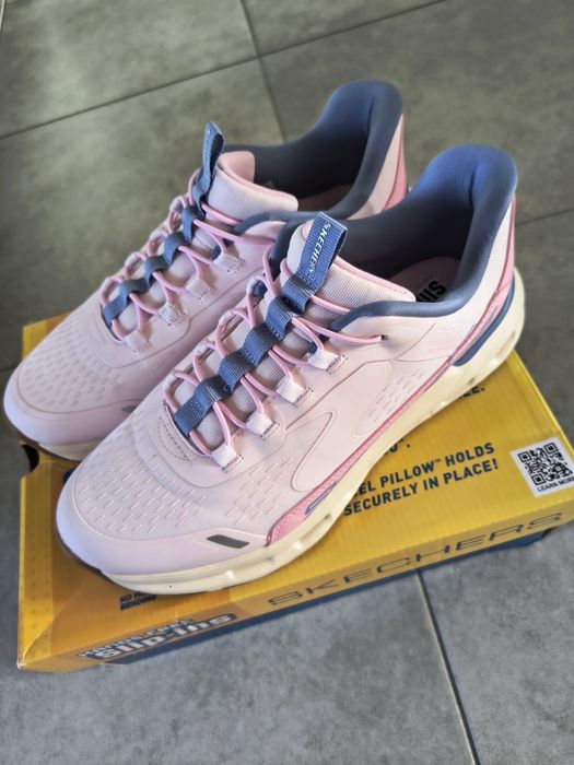 Skechers slip-ins  fioletowe różowe buty sportowe  nowe bez metki