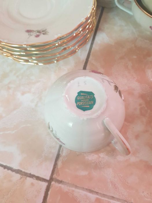 Conjunto de Chá Qualitäts Porzellan Alemanha