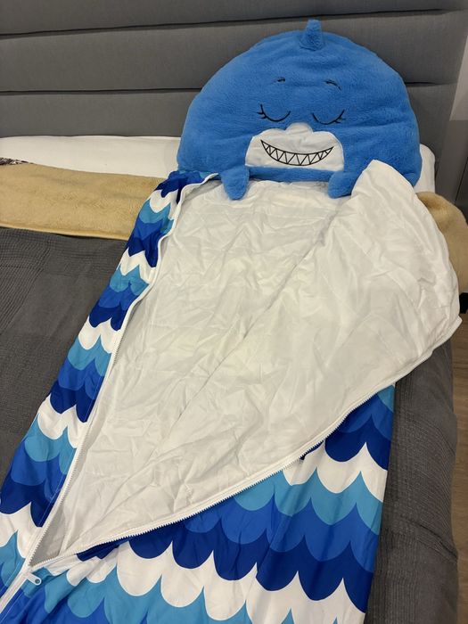 Saco Cama Infantil Formato Tubarão