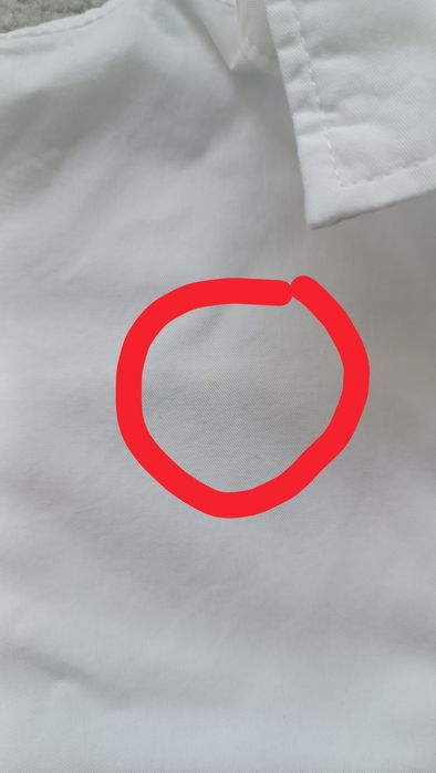 Koszula biała długi rękaw h&M 134